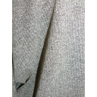 Melanżowy luźny sweter OVERSIZE z golfem - złoty beż